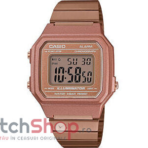 Ceas Dama Casio Sport Bej Standard B650WC-5A Retro Original cu Comanda Online