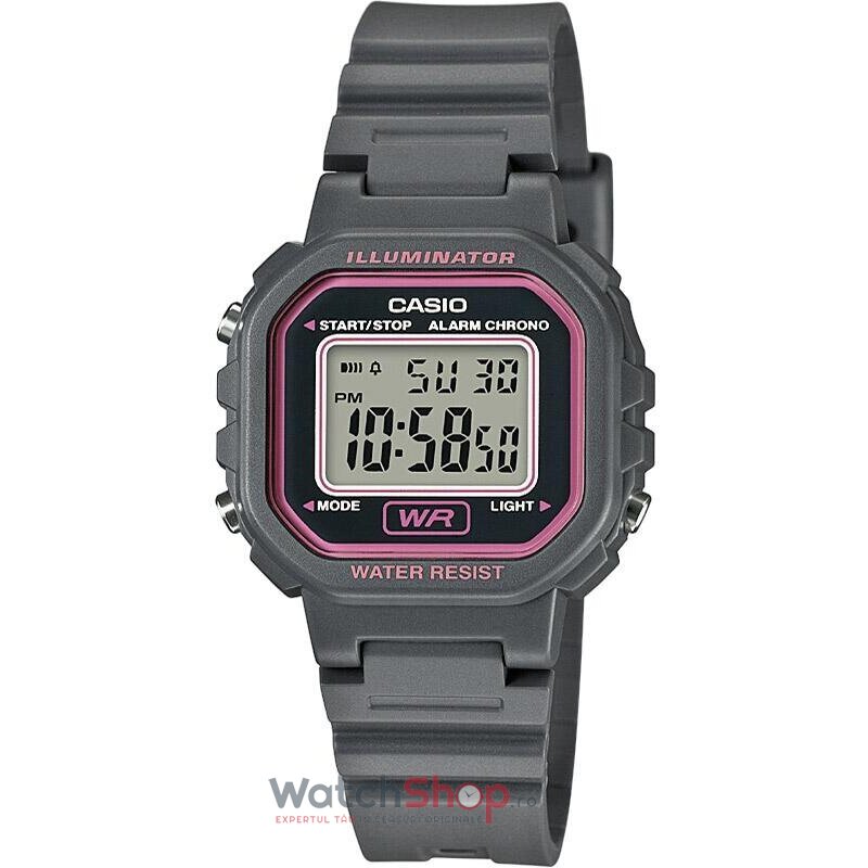 Ceas Dama Casio Sport Gri COLLECTION LA-20WH-8A Original cu Comanda Online