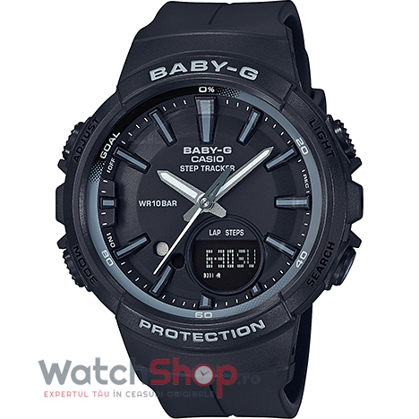 Ceas Dama Casio Sport Negru Baby-G BGS-100SC-1A Original cu Comanda Online