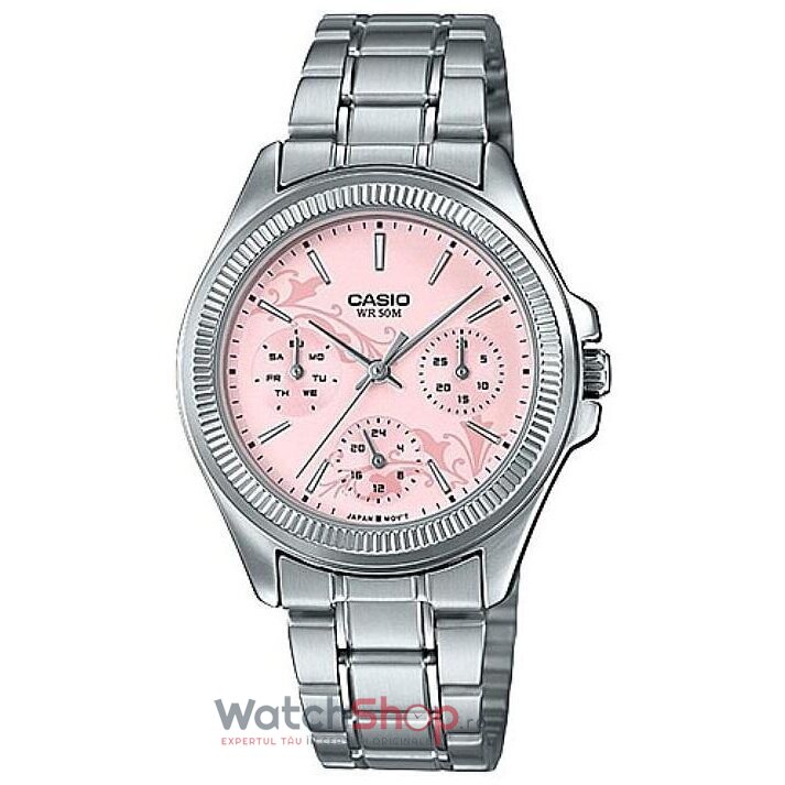 Ceas Dama Casio Sport Roz Enticer LTP-2088D-4AVDF Original cu Comanda Online