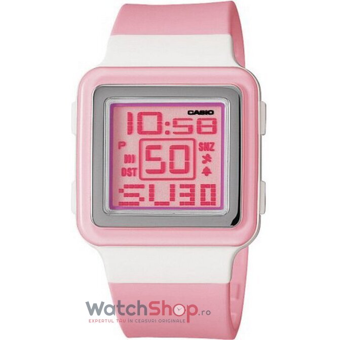 Ceas Dama Casio Sport Roz POPTONE LDF-20-4A Original cu Comanda Online