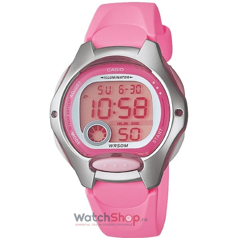 Ceas Dama Casio Sport Roz YOUTH LW-200-4B Original cu Comanda Online