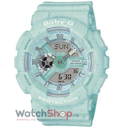 Ceas Dama Casio Sport Turcoaz BABY-G BA-110PI-2AER Original cu Comanda Online