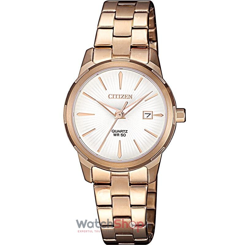 Ceas Dama Citizen Elegant Alb Basic EU6073-53A Original cu Comanda Online