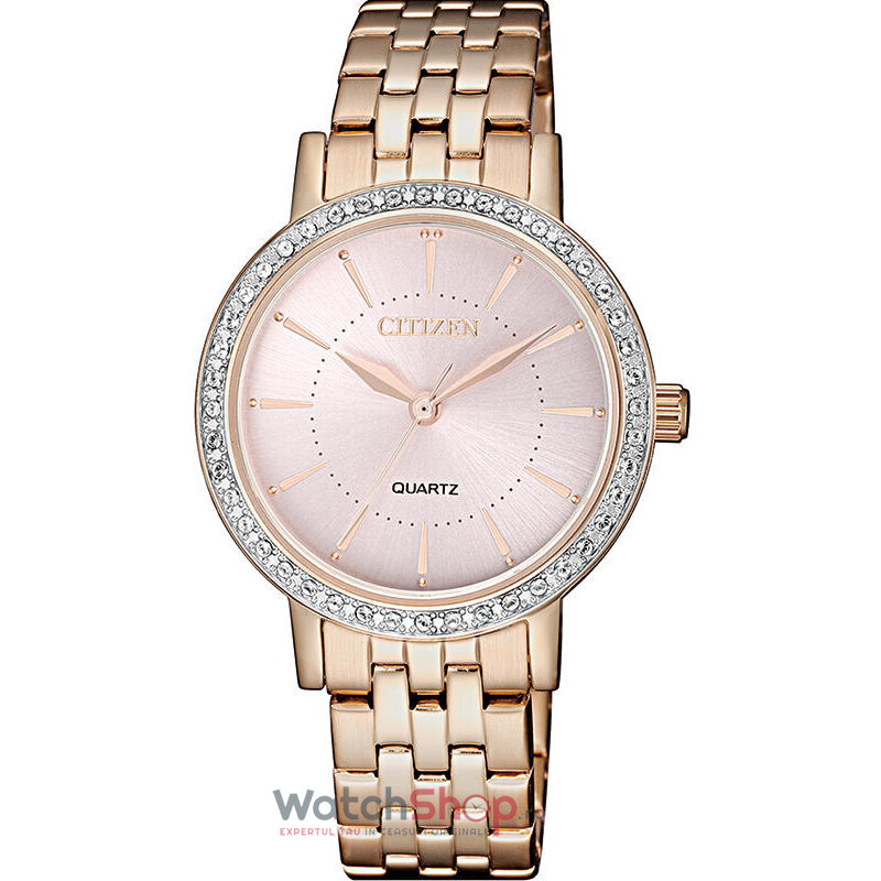 Ceas Dama Citizen Elegant Aur roz BASIC EL3043-81X Original cu Comanda Online