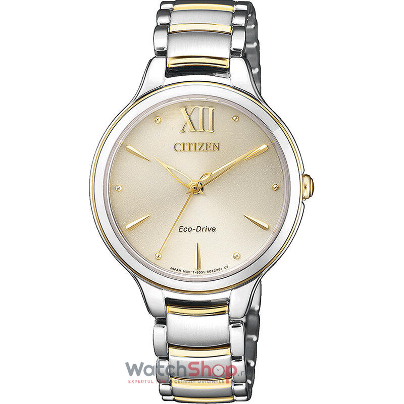 Ceas Dama Citizen Elegant Auriu ELEGANCE EM0554-82X Original cu Comanda Online