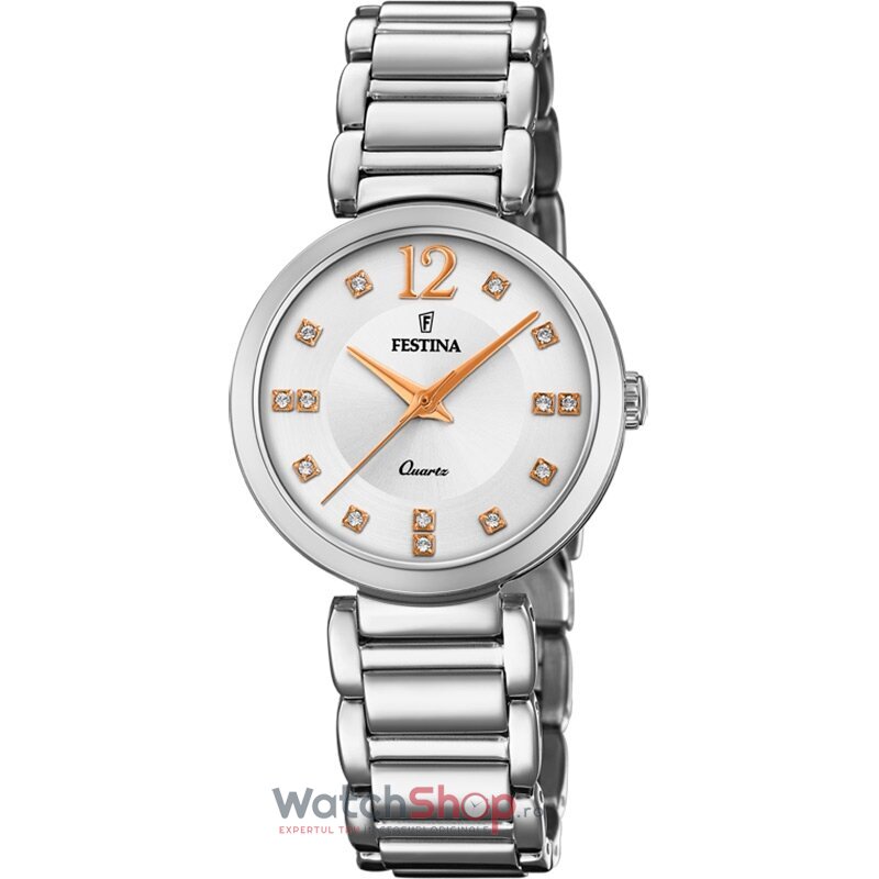 Ceas Dama Festina Casual Argintiu MADEMOISELLE F20212/3 Original cu Comanda Online