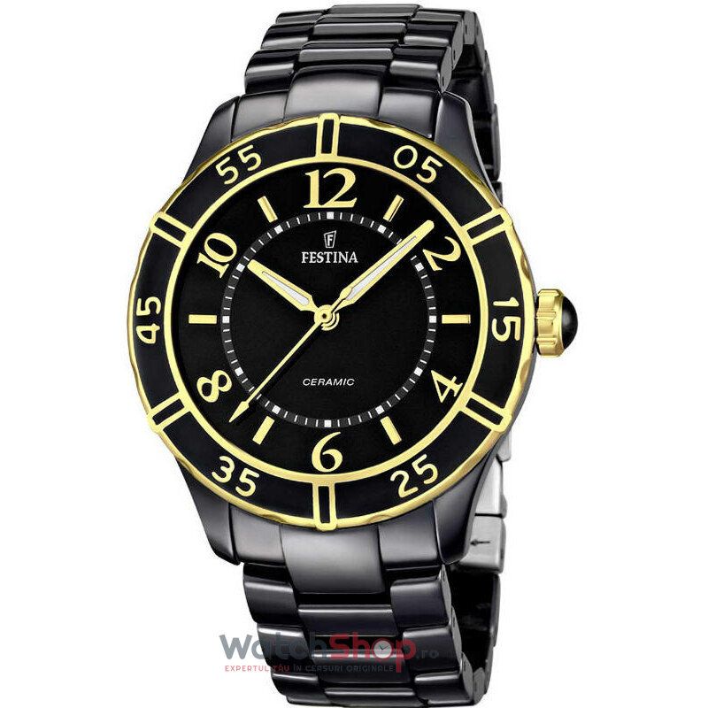 Ceas Dama Festina Casual Negru CERAMIC F16633/2 Original cu Comanda Online