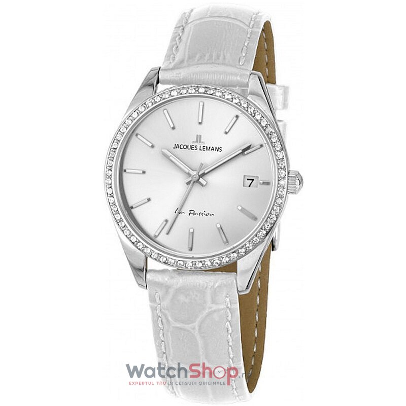 Ceas Dama Jacques Lemans Casual Alb LA PASSION 1-2085B Original cu Comanda Online