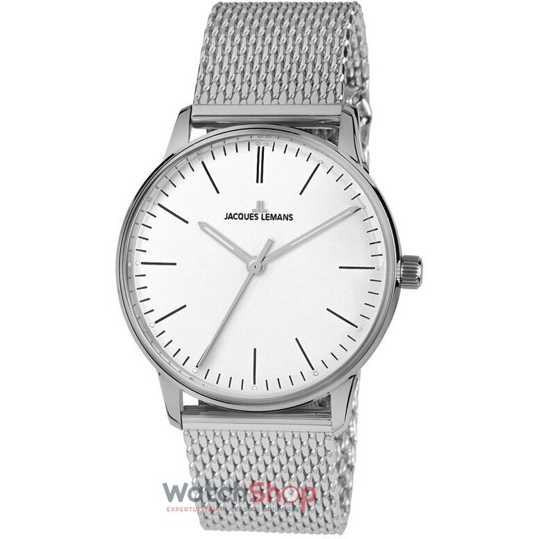 Ceas Dama Jacques Lemans Casual Alb RETRO N-217F Original cu Comanda Online