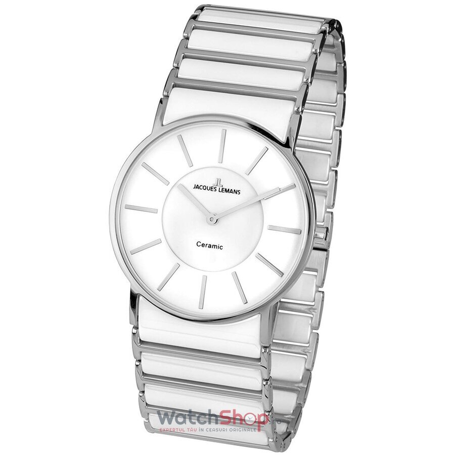 Ceas Dama Jacques Lemans Casual Alb York 1-1649E Original cu Comanda Online