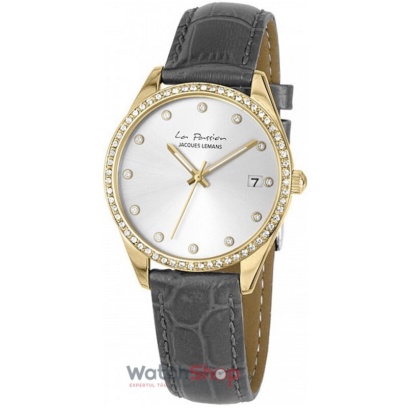 Ceas Dama Jacques Lemans Casual Argintiu LA PASSION LP-133K Original cu Comanda Online