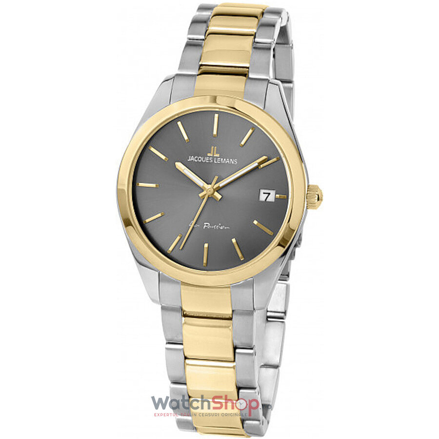 Ceas Dama Jacques Lemans Casual Gri LA PASSION 1-2084G Original cu Comanda Online