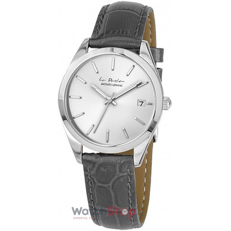 Ceas Dama Jacques Lemans Clasic Argintiu LA PASSION LP-132J Original cu Comanda Online