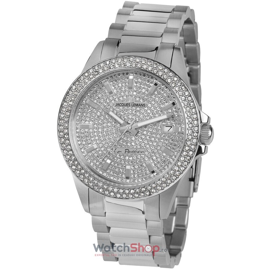 Ceas Dama Jacques Lemans Elegant Argintiu La Passion LP-129.1A Original cu Comanda Online