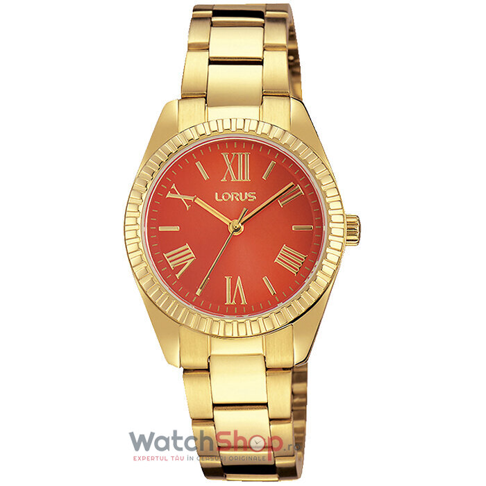 Ceas Dama Lorus by Seiko Casual Portocaliu RG232KX-9 Original cu Comanda Online