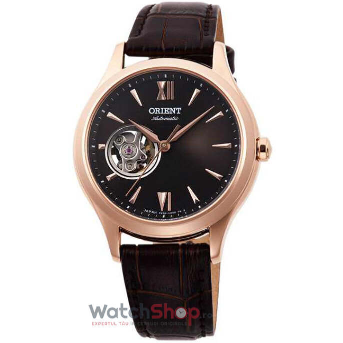 Ceas Dama Orient Elegant Maro RA-AG0023Y10B Open Heart Original cu Comanda Online