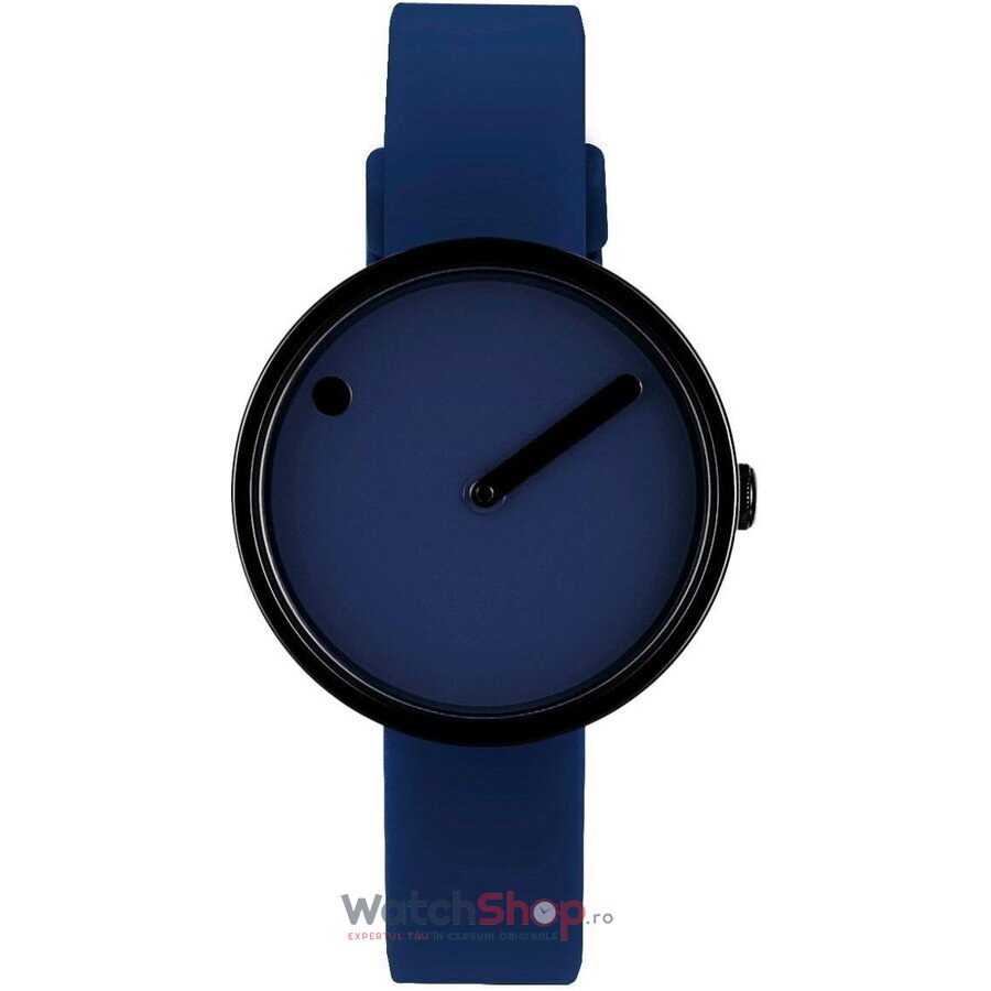 Ceas Dama PICTO Casual Albastru Navy 43394-0512B Silicone 30mm Original cu Comanda Online