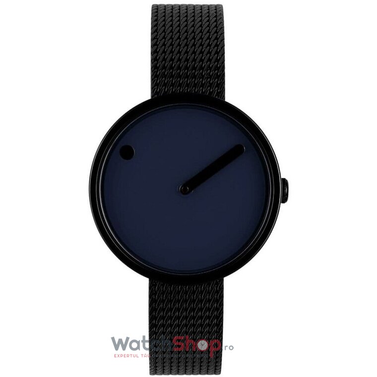 Ceas Dama PICTO Casual Albastru Navy 43394-1012 Steel Mesh 30mm Original cu Comanda Online