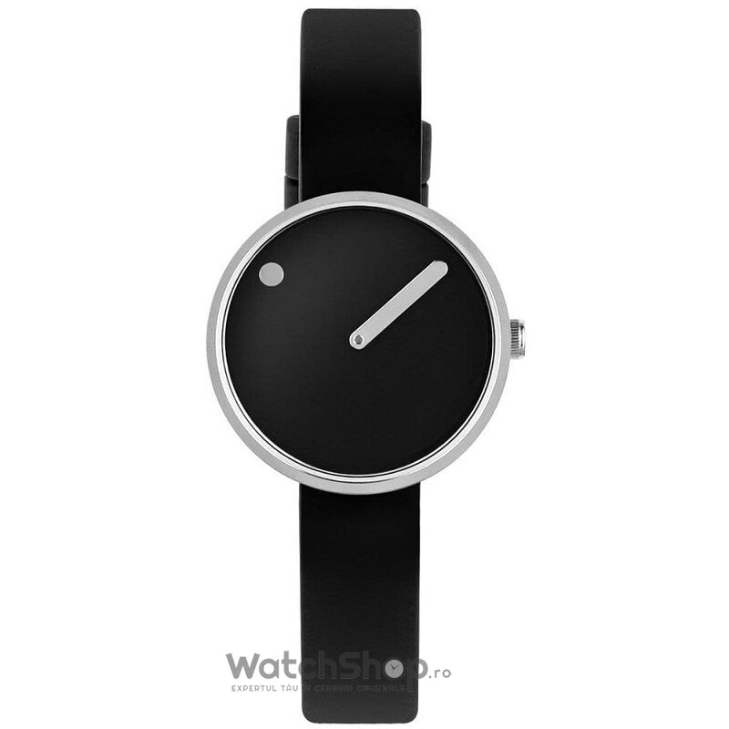 Ceas Dama PICTO Casual Negru 43369-0112S Silicone 30mm Original cu Comanda Online