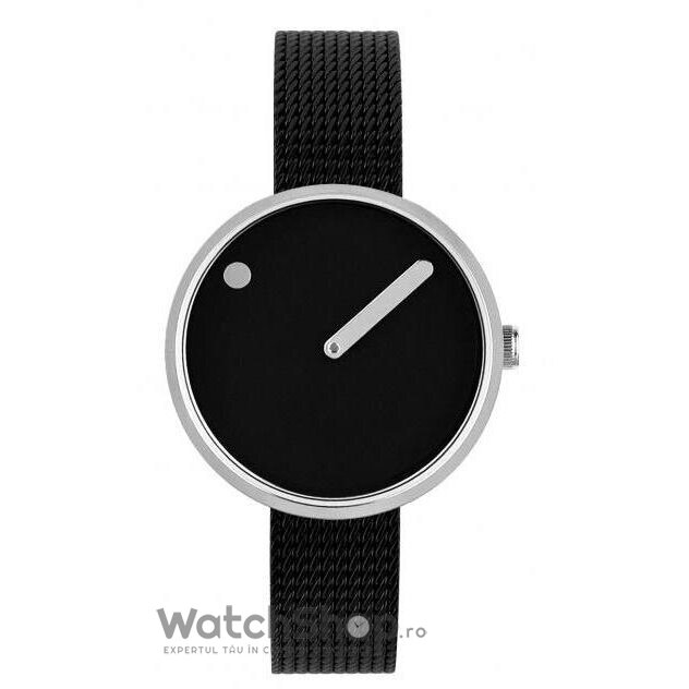 Ceas Dama PICTO Casual Negru 43369-1012 Steel Mesh 30mm Original cu Comanda Online