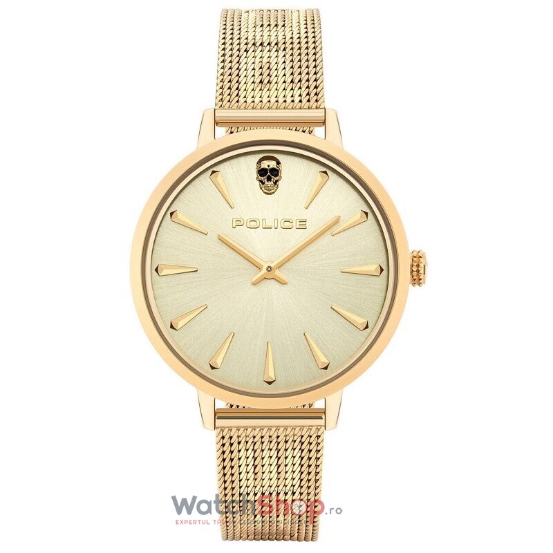 Ceas Dama Police Casual Champagne MIONA PL16035MSG.22MM Original cu Comanda Online