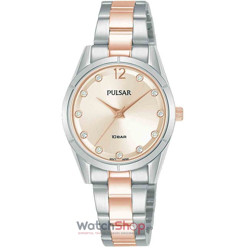 Ceas Dama Pulsar Casual Aur roz PH8505X1 Original cu Comanda Online