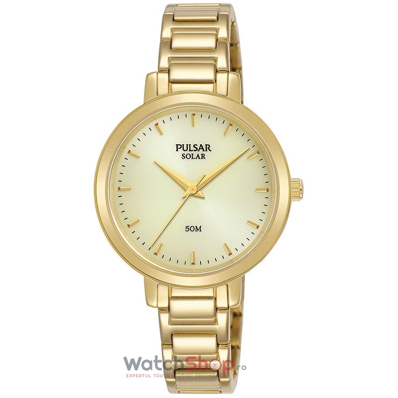 Ceas Dama Pulsar Casual Auriu PY5074X1 Original cu Comanda Online