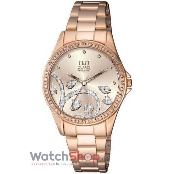 Ceas Dama Q&Q Casual Aur roz Q985J803Y Original cu Comanda Online