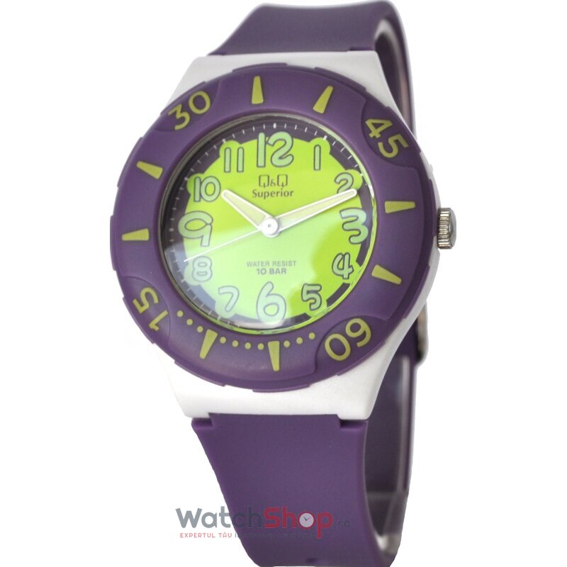 Ceas Dama Q&Q Casual-Sport Verde W270J010Y Original cu Comanda Online