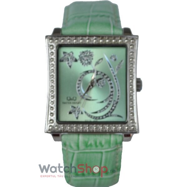 Ceas Dama Q&Q Casual Verde KV73-302Y Original cu Comanda Online