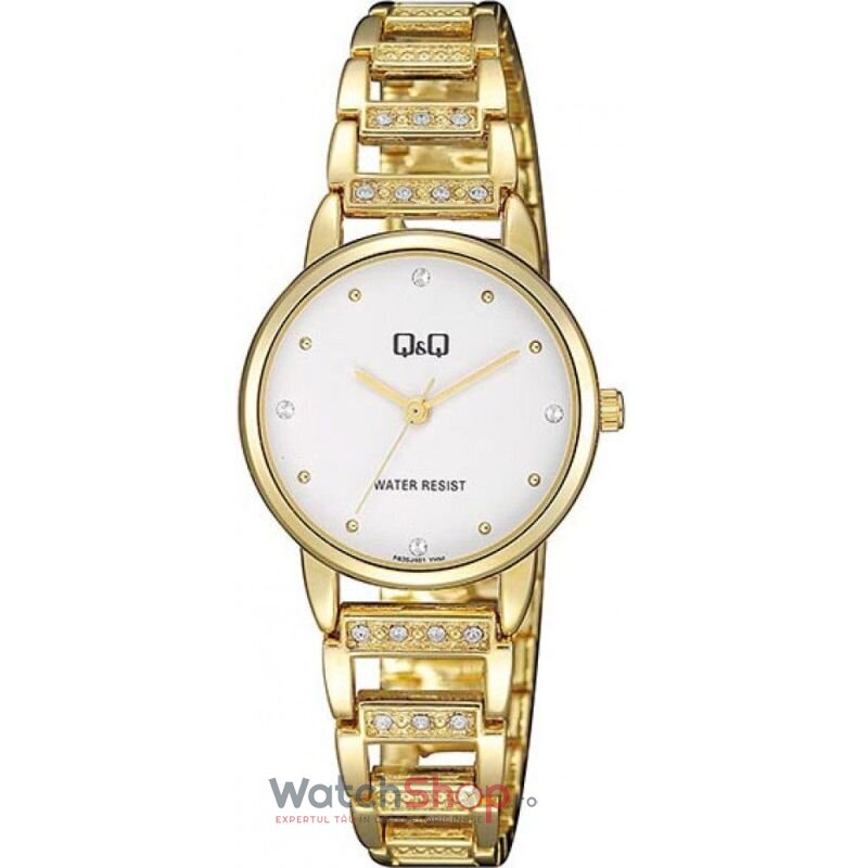 Ceas Dama Q&Q Elegant Alb F635J001Y Original cu Comanda Online