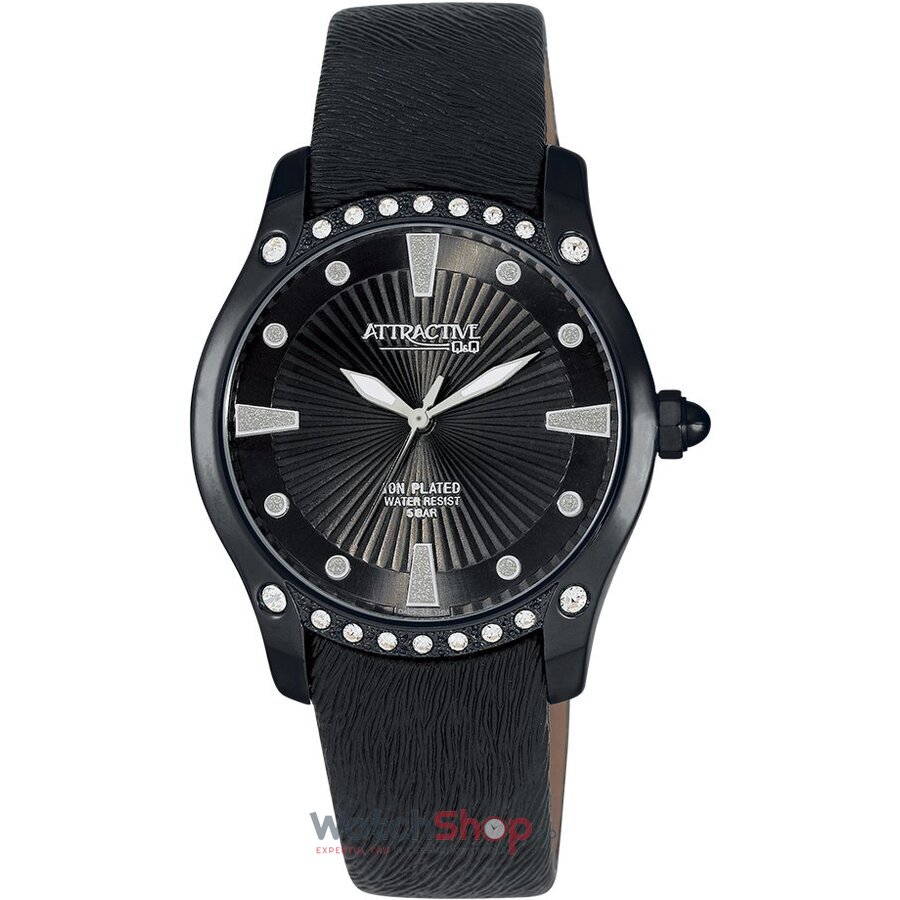 Ceas Dama Q&Q Elegant Negru ATTRACTIVE DA27J502Y URBANITY Original cu Comanda Online