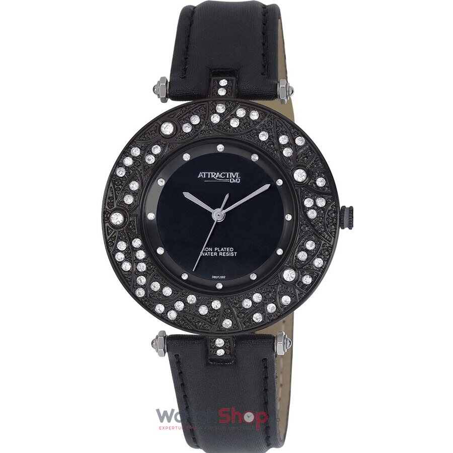 Ceas Dama Q&Q Elegant Negru URBANITY DB37J502Y Original cu Comanda Online