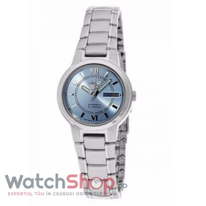 Ceas Dama Seiko Elegant Albastru deschis 5 SYME55K1 Original cu Comanda Online