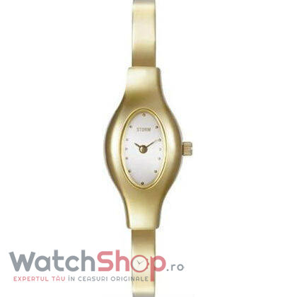 Ceas Dama Storm Elegant Alb MOOKY GOLD METAL Original cu Comanda Online