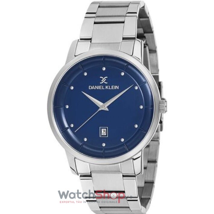 Ceas Daniel Klein Original Barbatesc Casual Albastru PREMIUM DK12170-4 Quartz cu Comanda Online