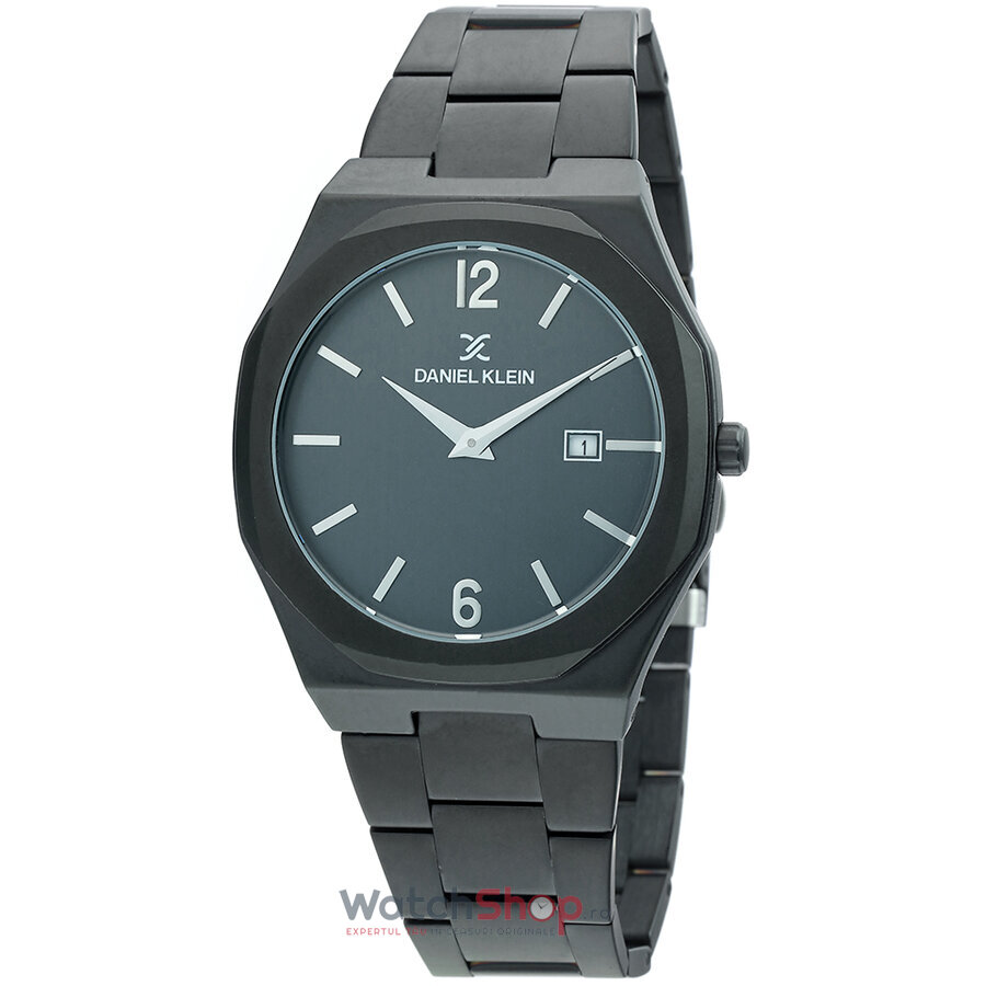 Ceas Daniel Klein Original Barbatesc Casual Antracit PREMIUM DK.1.12330.5 Quartz cu Comanda Online