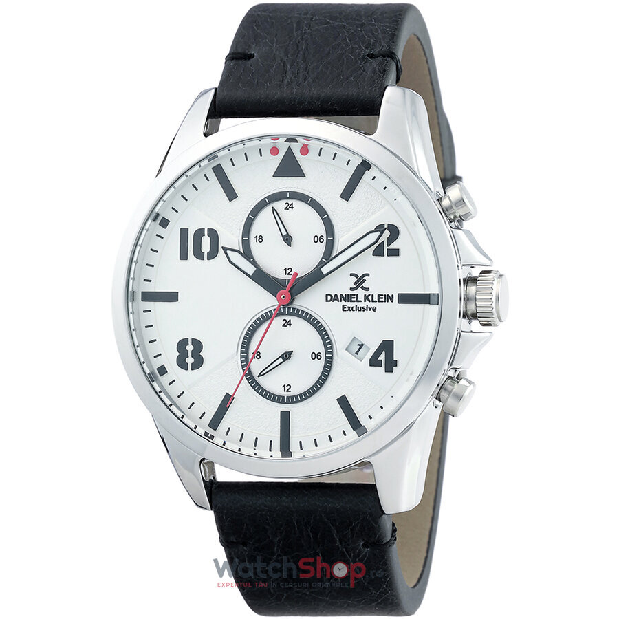 Ceas Daniel Klein Original Barbatesc Casual Argintiu EXCLUSIVE DK.1.12344.1 Quartz cu Comanda Online