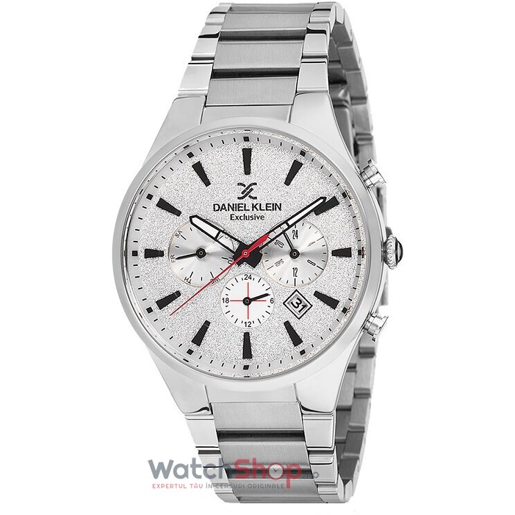 Ceas Daniel Klein Original Barbatesc Casual Argintiu EXCLUSIVE DK12173-1 Quartz cu Comanda Online