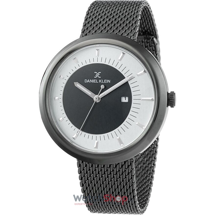 Ceas Daniel Klein Original Barbatesc Casual Argintiu PREMIUM DK.1.12296.4 Quartz cu Comanda Online