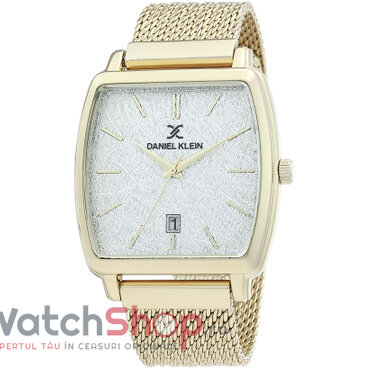 Ceas Daniel Klein Original Barbatesc Casual Argintiu PREMIUM DK.1.12300.2 Quartz cu Comanda Online