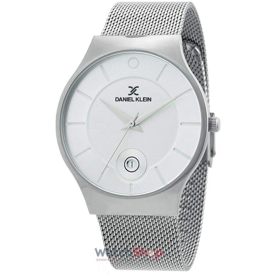 Ceas Daniel Klein Original Barbatesc Casual Argintiu PREMIUM DK.1.12301.2 Quartz cu Comanda Online