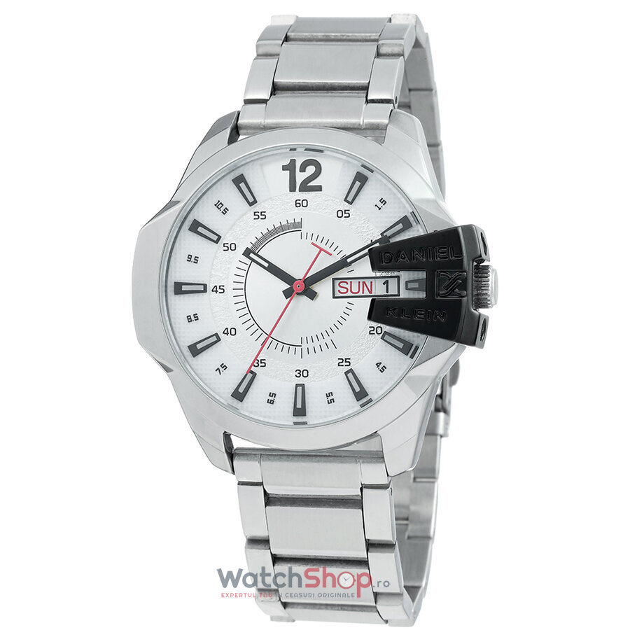 Ceas Daniel Klein Original Barbatesc Casual Argintiu PREMIUM DK.1.12354.1 Quartz cu Comanda Online