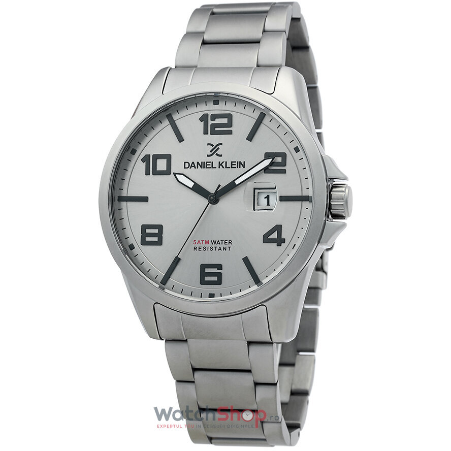 Ceas Daniel Klein Original Barbatesc Elegant Gri PREMIUM DK.1.12363.4 Quartz cu Comanda Online