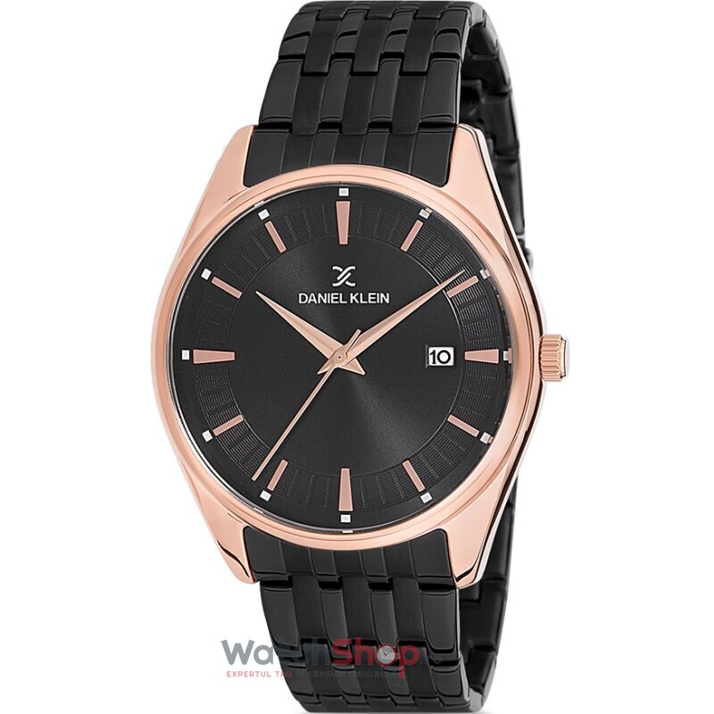 Ceas Daniel Klein Original Barbatesc Elegant Negru PREMIUM DK12219-3 Quartz cu Comanda Online