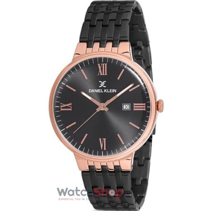 Ceas Daniel Klein Original Barbatesc Elegant Negru PREMIUM DK12242-1 Quartz cu Comanda Online