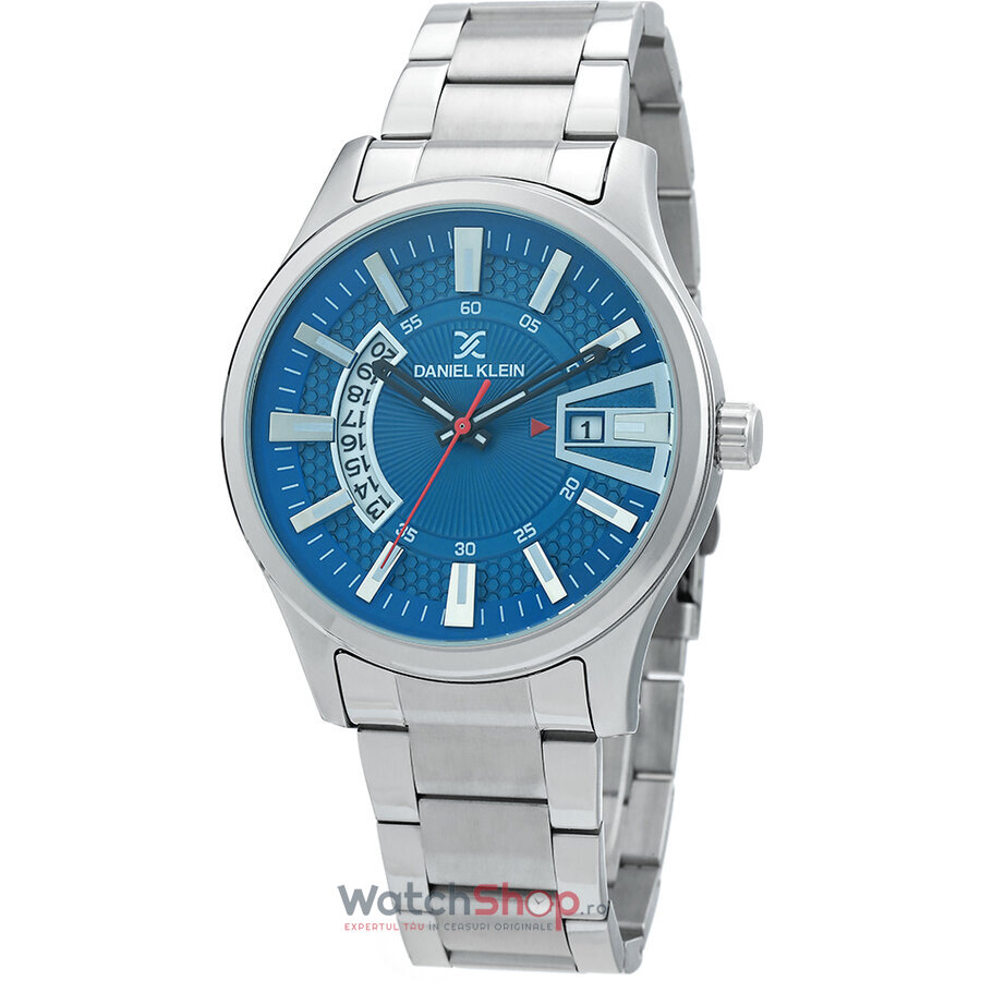 Ceas Daniel Klein Original Barbatesc Fashion Albastru PREMIUM DK.1.12313.3 Quartz cu Comanda Online