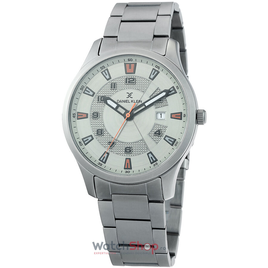 Ceas Daniel Klein Original Barbatesc Fashion Argintiu PREMIUM DK.1.12265.5 Quartz cu Comanda Online