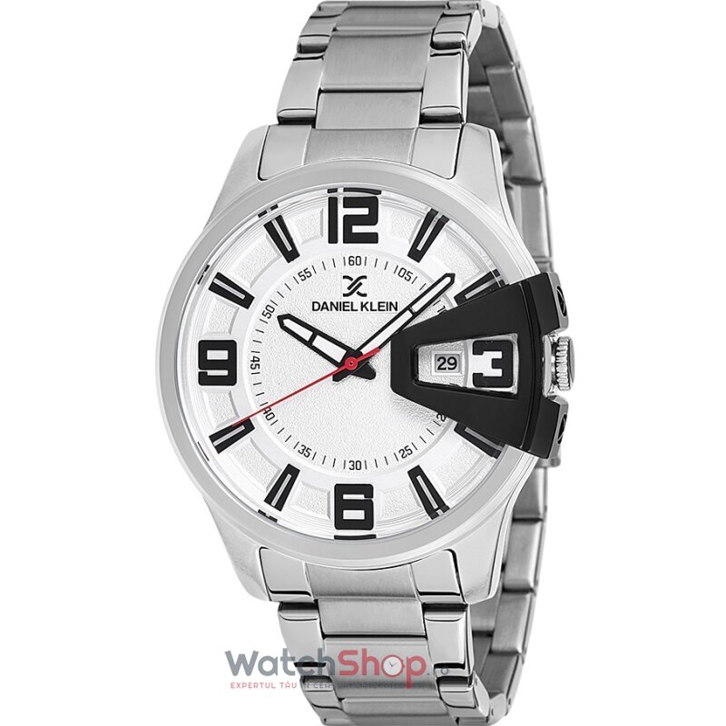 Ceas Daniel Klein Original Barbatesc Sport Alb Argintiu PREMIUM DK12231-1 Quartz cu Comanda Online